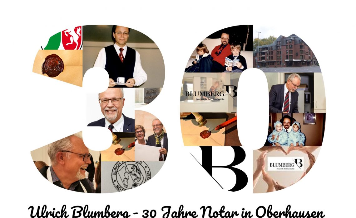 30 Jahre Notar Ulrich Blumberg